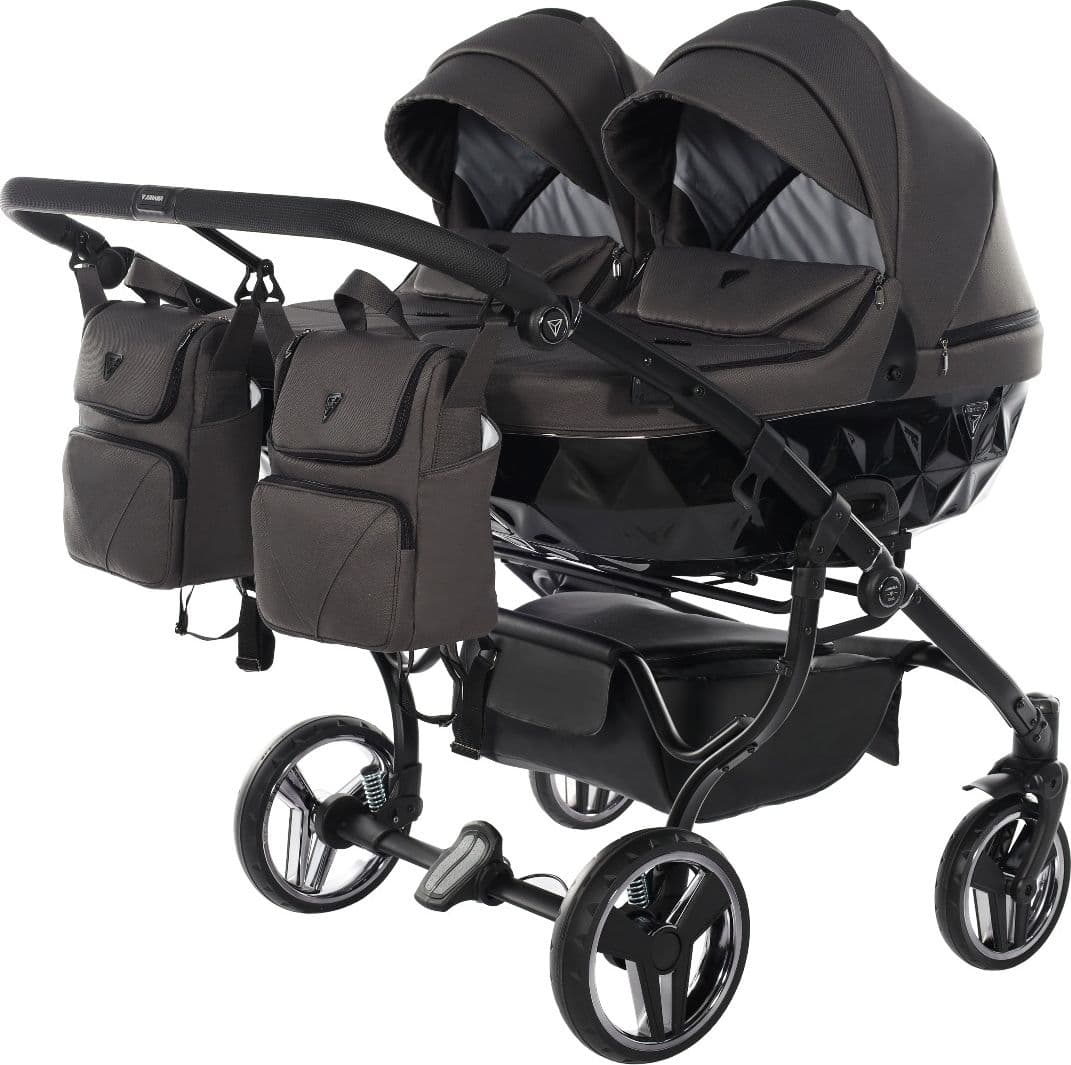 Trio Junama Diamond Basic Gemellare V2 3 in 1 Grigio/Telaio Nero in Passeggini gemellari e doppi La Casa Del Bebè - Napoli, commercioVirtuoso.it