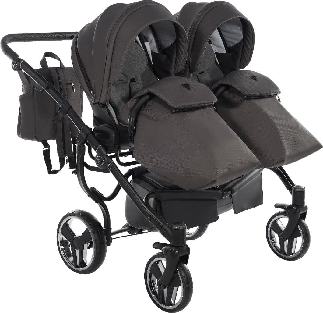 Trio Junama Diamond Basic Gemellare V2 3 in 1 Grigio/Telaio Nero in Passeggini gemellari e doppi La Casa Del Bebè - Napoli, commercioVirtuoso.it