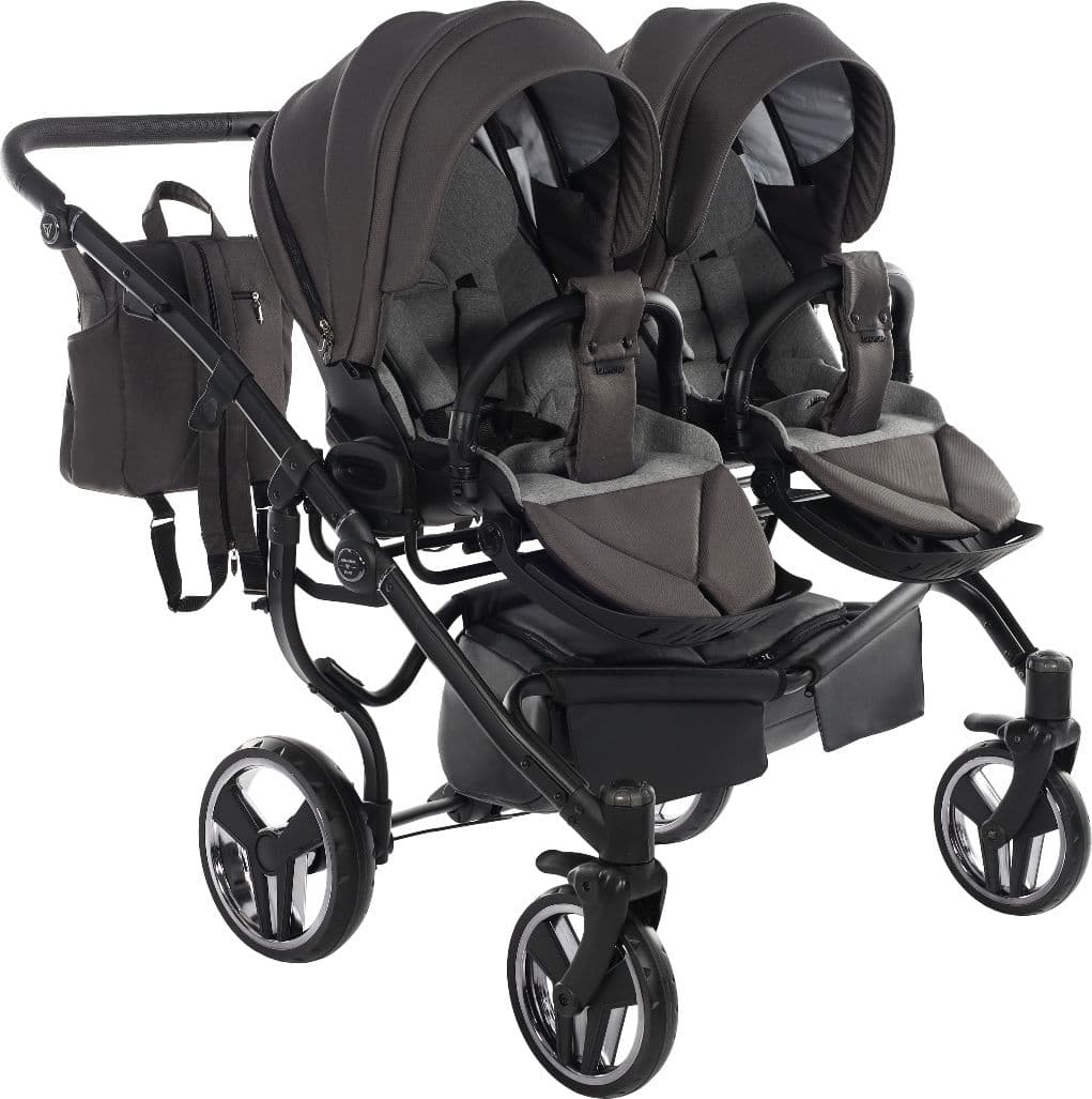 Trio Junama Diamond Basic Gemellare V2 3 in 1 Grigio/Telaio Nero in Passeggini gemellari e doppi La Casa Del Bebè - Napoli, commercioVirtuoso.it