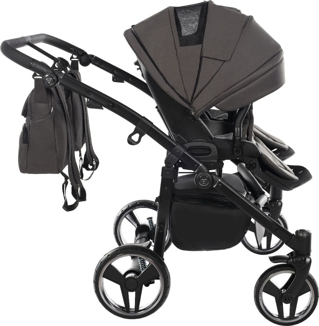Trio Junama Diamond Basic Gemellare V2 3 in 1 Grigio/Telaio Nero in Passeggini gemellari e doppi La Casa Del Bebè - Napoli, commercioVirtuoso.it