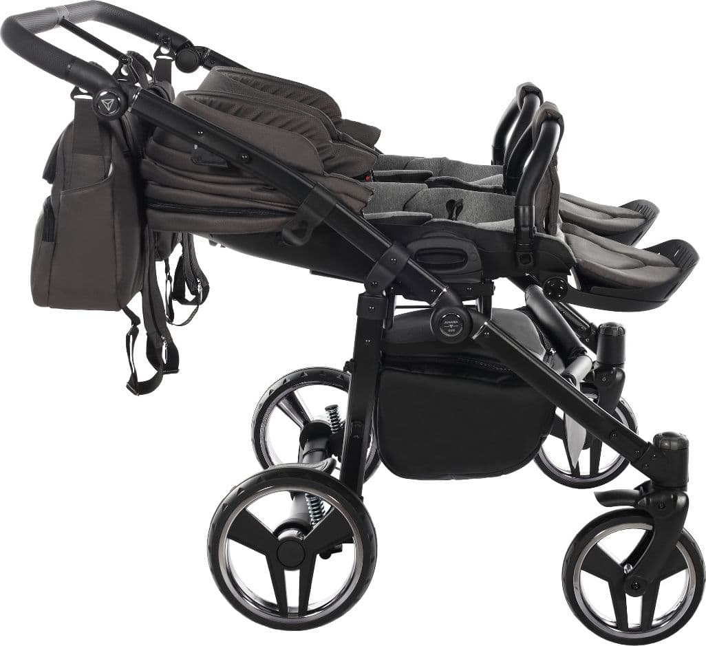 Trio Junama Diamond Basic Gemellare V2 3 in 1 Grigio/Telaio Nero in Passeggini gemellari e doppi La Casa Del Bebè - Napoli, commercioVirtuoso.it