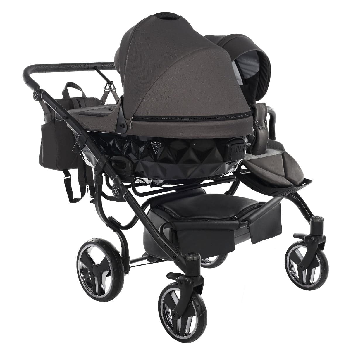 Junama Diamond Basic Gemellare V2 2 in 1 Grigio/Telaio Nero in Kit per pittura diamante La Casa Del Bebè - Napoli, commercioVirtuoso.it