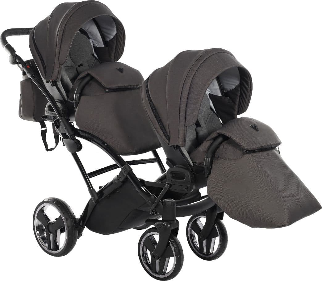 Trio Junama Diamond Basic Gemellare Slim V2 3 in 1 Grigio/Telaio Nero in Passeggini gemellari e doppi La Casa Del Bebè - Napoli, commercioVirtuoso.it