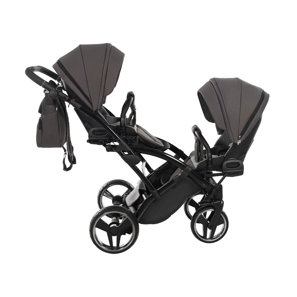 Trio Junama Diamond Basic Gemellare Slim V2 3 in 1 Grigio/Telaio Nero in Passeggini gemellari e doppi La Casa Del Bebè - Napoli, commercioVirtuoso.it