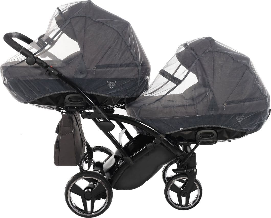 Trio Junama Diamond Basic Gemellare Slim V2 3 in 1 Grigio/Telaio Nero in Passeggini gemellari e doppi La Casa Del Bebè - Napoli, commercioVirtuoso.it