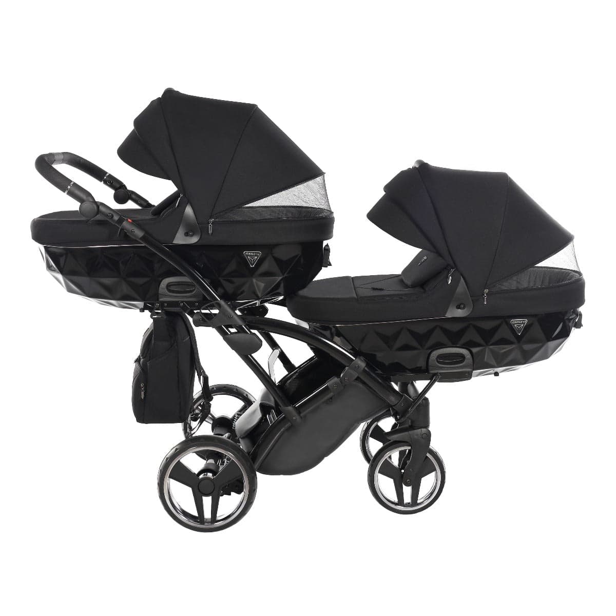 Junama Diamond Basic Gemellare Slim V2 2 in 1 Nero/Telaio Nero in Passeggini gemellari e doppi La Casa Del Bebè - Napoli, commercioVirtuoso.it