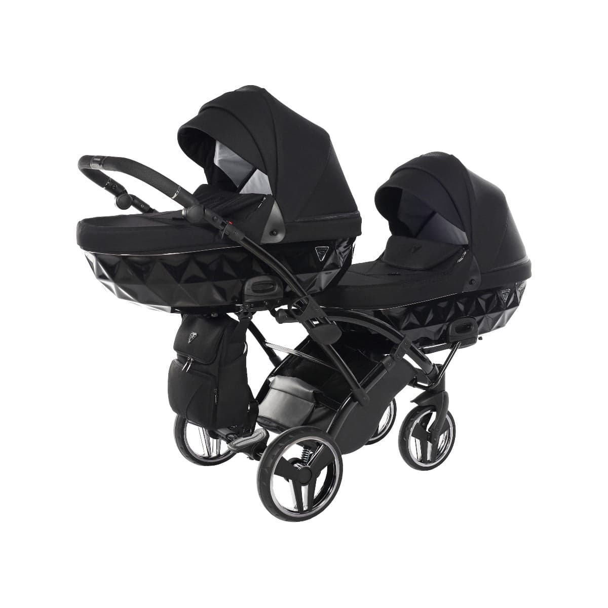 Junama Diamond Basic Gemellare Slim V2 2 in 1 Nero/Telaio Nero in Passeggini gemellari e doppi La Casa Del Bebè - Napoli, commercioVirtuoso.it