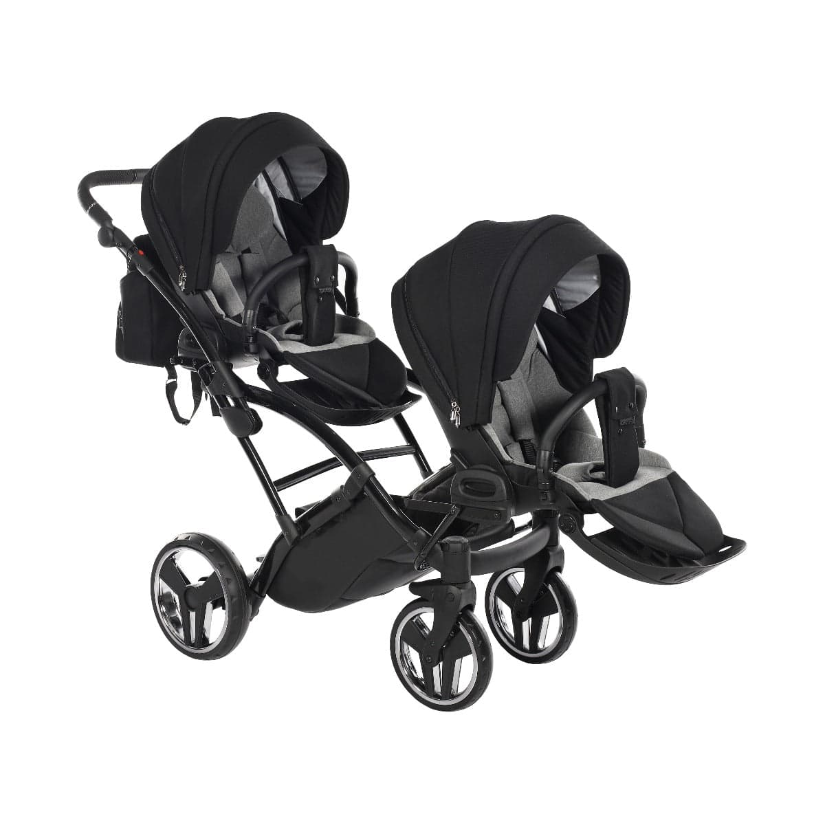 Junama Diamond Basic Gemellare Slim V2 2 in 1 Nero/Telaio Nero in Passeggini gemellari e doppi La Casa Del Bebè - Napoli, commercioVirtuoso.it