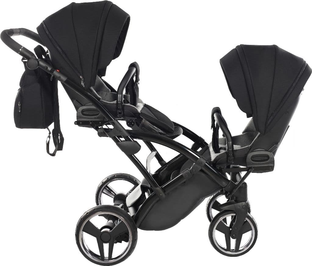 Trio Junama Diamond Basic Gemellare Slim V2 3 in 1 Nero/Telaio Nero in Sistemi modulari La Casa Del Bebè - Napoli, commercioVirtuoso.it