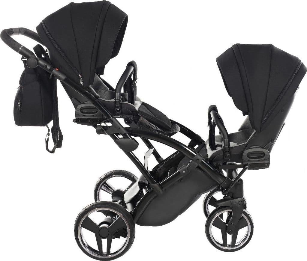 Junama Diamond Basic Gemellare Slim V2 2 in 1 Nero/Telaio Nero in Passeggini gemellari e doppi La Casa Del Bebè - Napoli, commercioVirtuoso.it