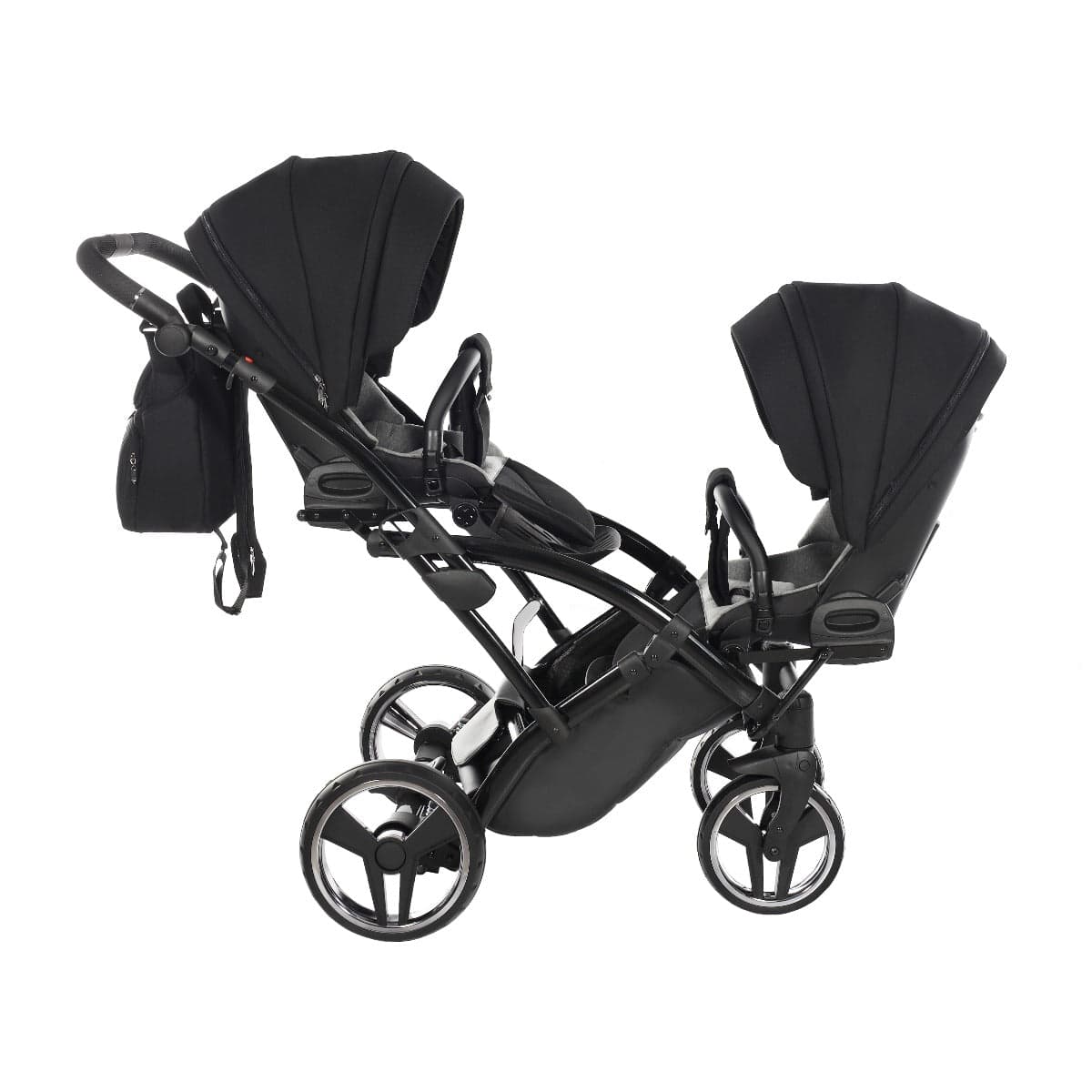 Junama Diamond Basic Gemellare Slim V2 2 in 1 Nero/Telaio Nero in Passeggini gemellari e doppi La Casa Del Bebè - Napoli, commercioVirtuoso.it