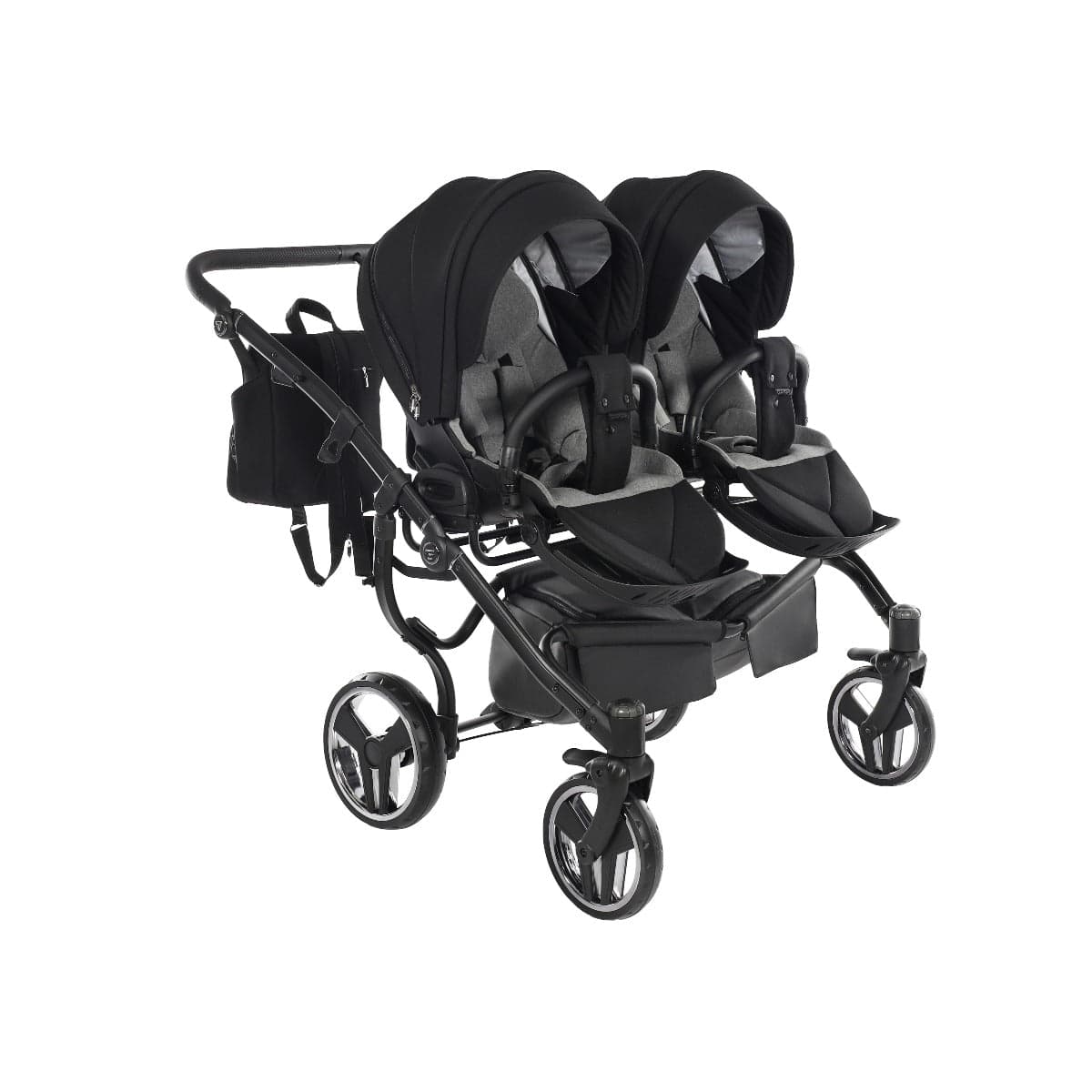 Junama Diamond Basic Gemellare V2 2 in 1 Nero/Telaio Nero in Passeggini gemellari e doppi La Casa Del Bebè - Napoli, commercioVirtuoso.it