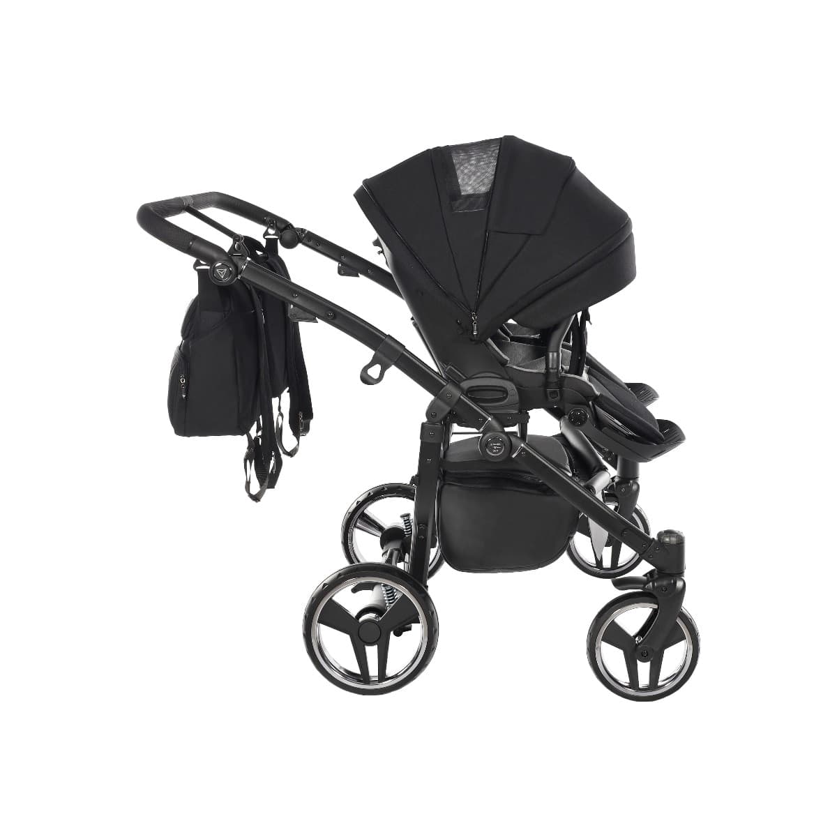 Trio Junama Diamond Basic Gemellare V2 3 in 1 Nero/Telaio Nero in Sistemi modulari La Casa Del Bebè - Napoli, commercioVirtuoso.it
