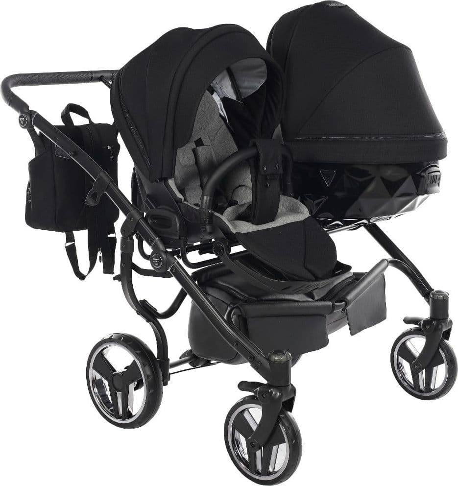 Junama Diamond Basic Gemellare V2 2 in 1 Nero/Telaio Nero in Passeggini gemellari e doppi La Casa Del Bebè - Napoli, commercioVirtuoso.it
