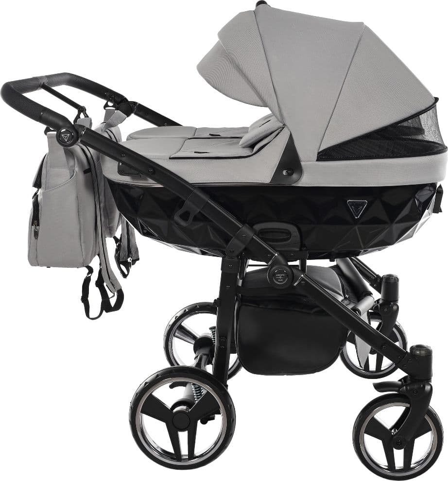 Trio Junama Diamond Basic Gemellare V2 3 in 1 Light Grey/Telaio Nero in Sistemi modulari La Casa Del Bebè - Napoli, commercioVirtuoso.it