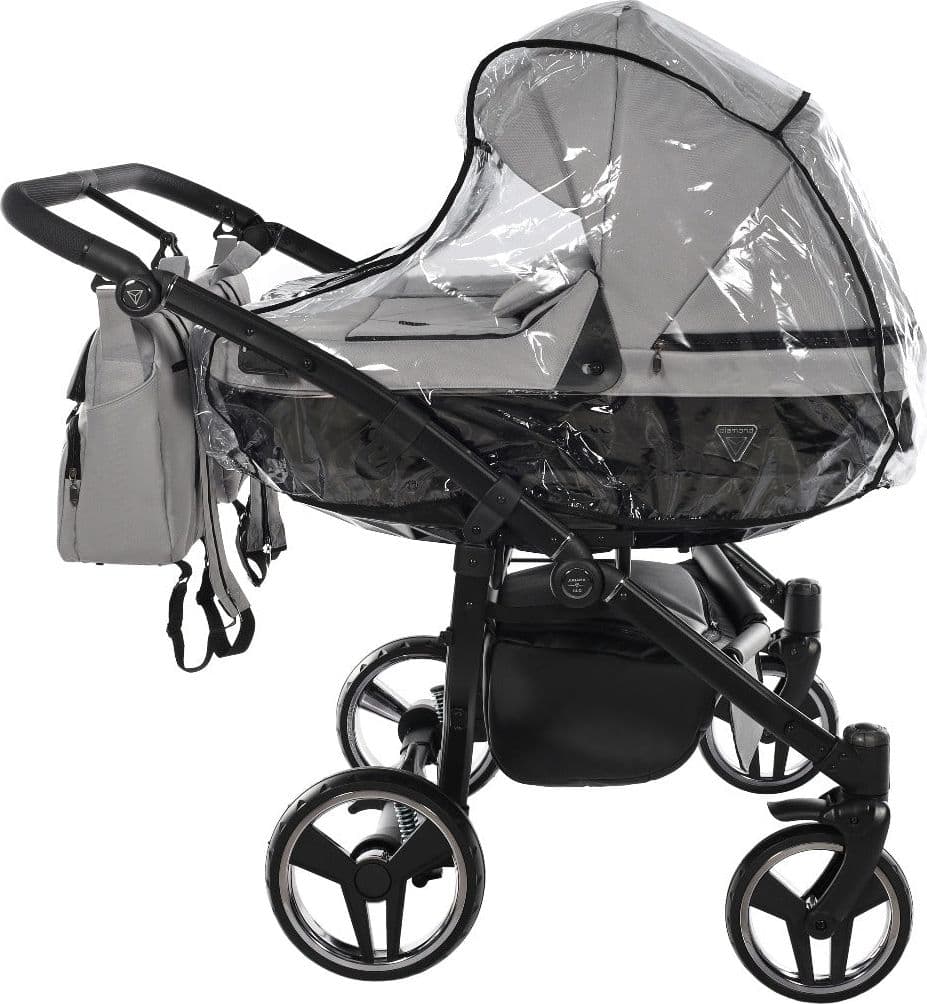 Junama Diamond Basic Gemellare V2 2 in 1 Light Grey/Telaio Nero in Passeggini gemellari e doppi La Casa Del Bebè - Napoli, commercioVirtuoso.it