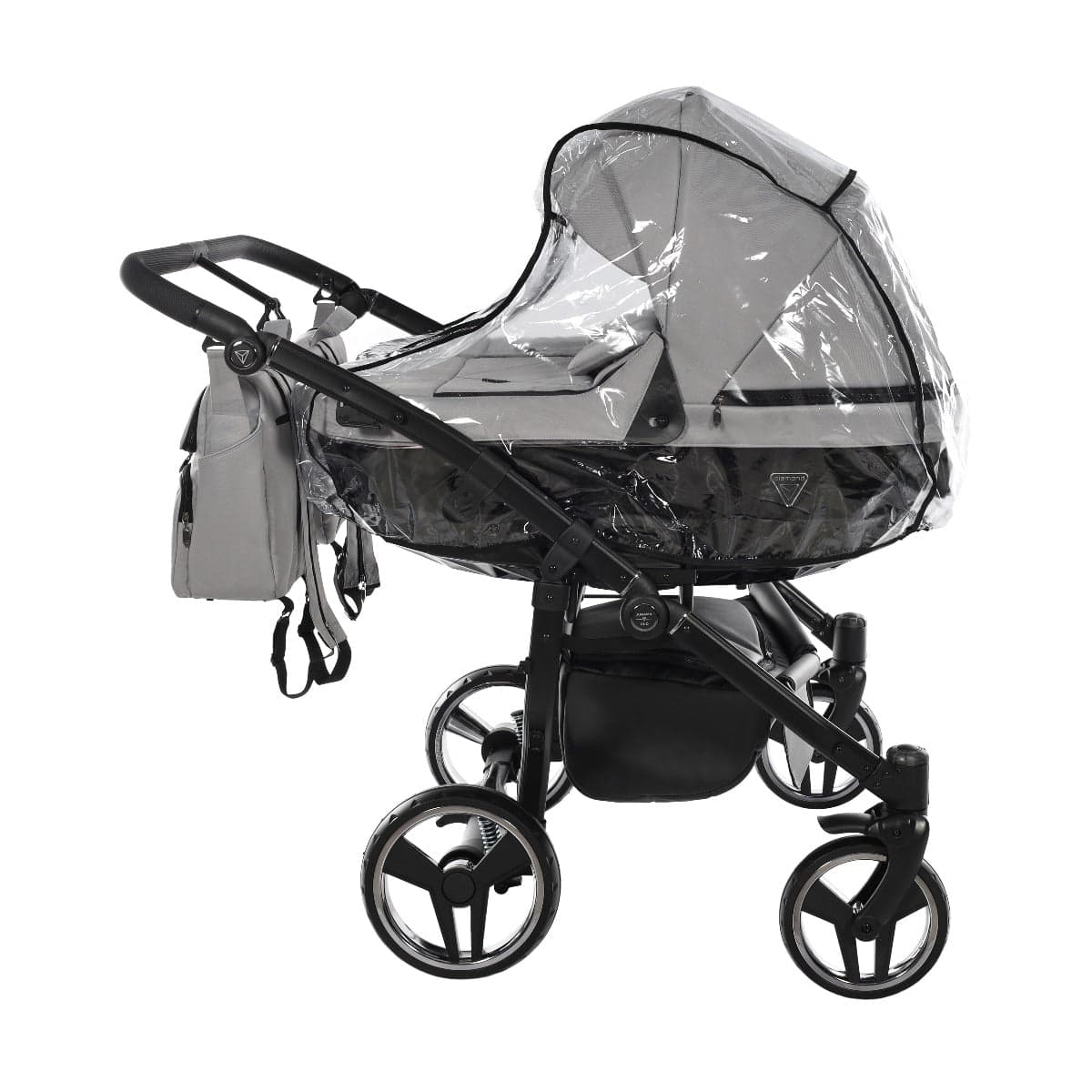 Junama Diamond Basic Gemellare V2 2 in 1 Light Grey/Telaio Nero in Passeggini gemellari e doppi La Casa Del Bebè - Napoli, commercioVirtuoso.it