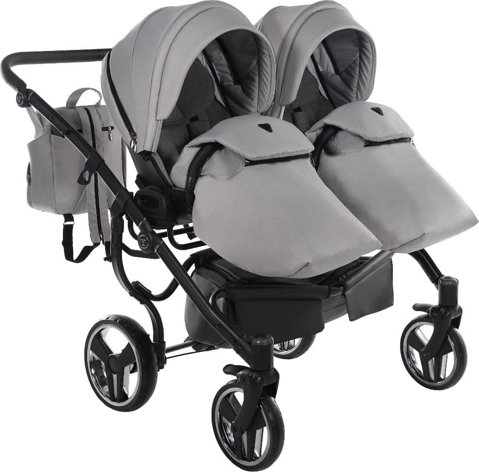 Trio Junama Diamond Basic Gemellare V2 3 in 1 Light Grey/Telaio Nero in Sistemi modulari La Casa Del Bebè - Napoli, commercioVirtuoso.it