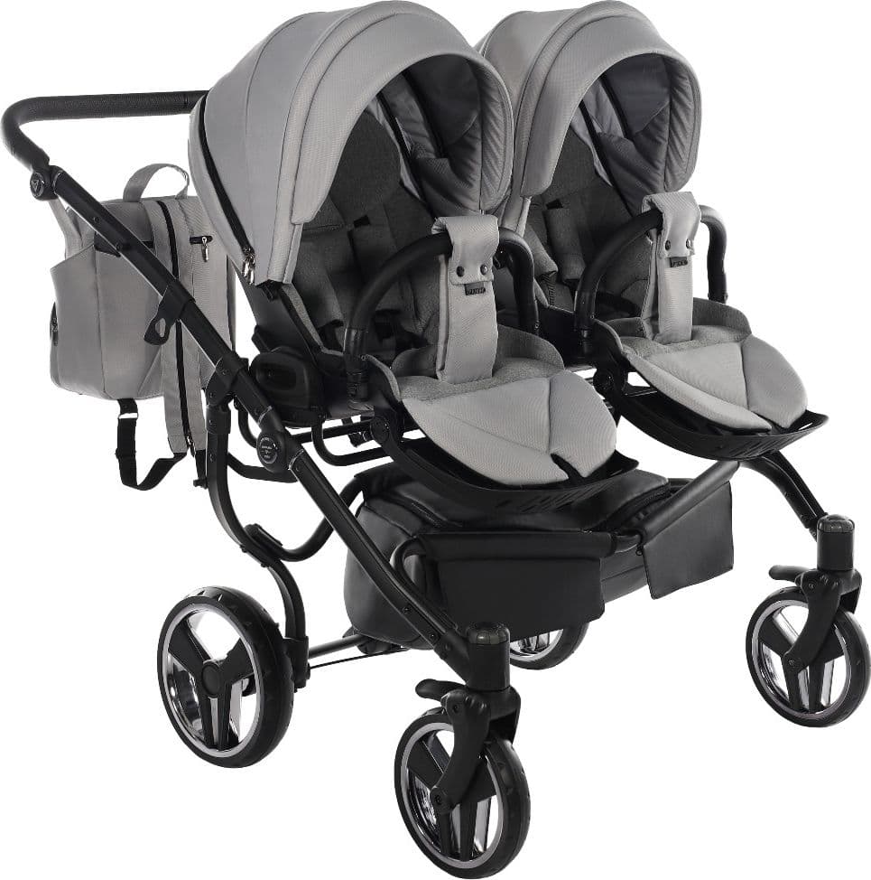 Trio Junama Diamond Basic Gemellare V2 3 in 1 Light Grey/Telaio Nero in Sistemi modulari La Casa Del Bebè - Napoli, commercioVirtuoso.it