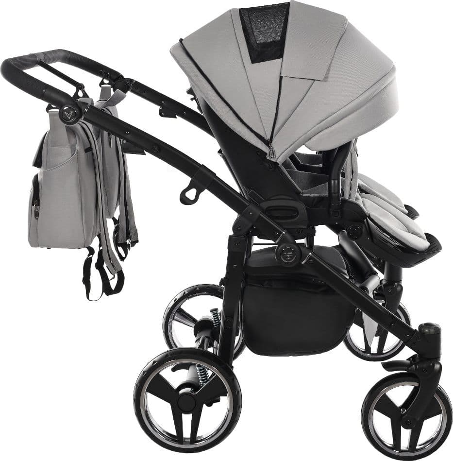 Trio Junama Diamond Basic Gemellare V2 3 in 1 Light Grey/Telaio Nero in Sistemi modulari La Casa Del Bebè - Napoli, commercioVirtuoso.it