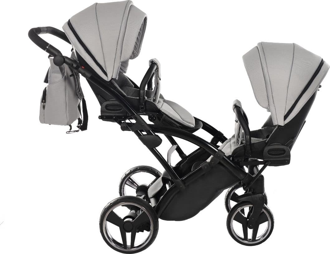 Trio Junama Diamond Basic Gemellare Slim V2 3 in 1 Light Grey/Telaio Nero in Sistemi modulari La Casa Del Bebè - Napoli, commercioVirtuoso.it