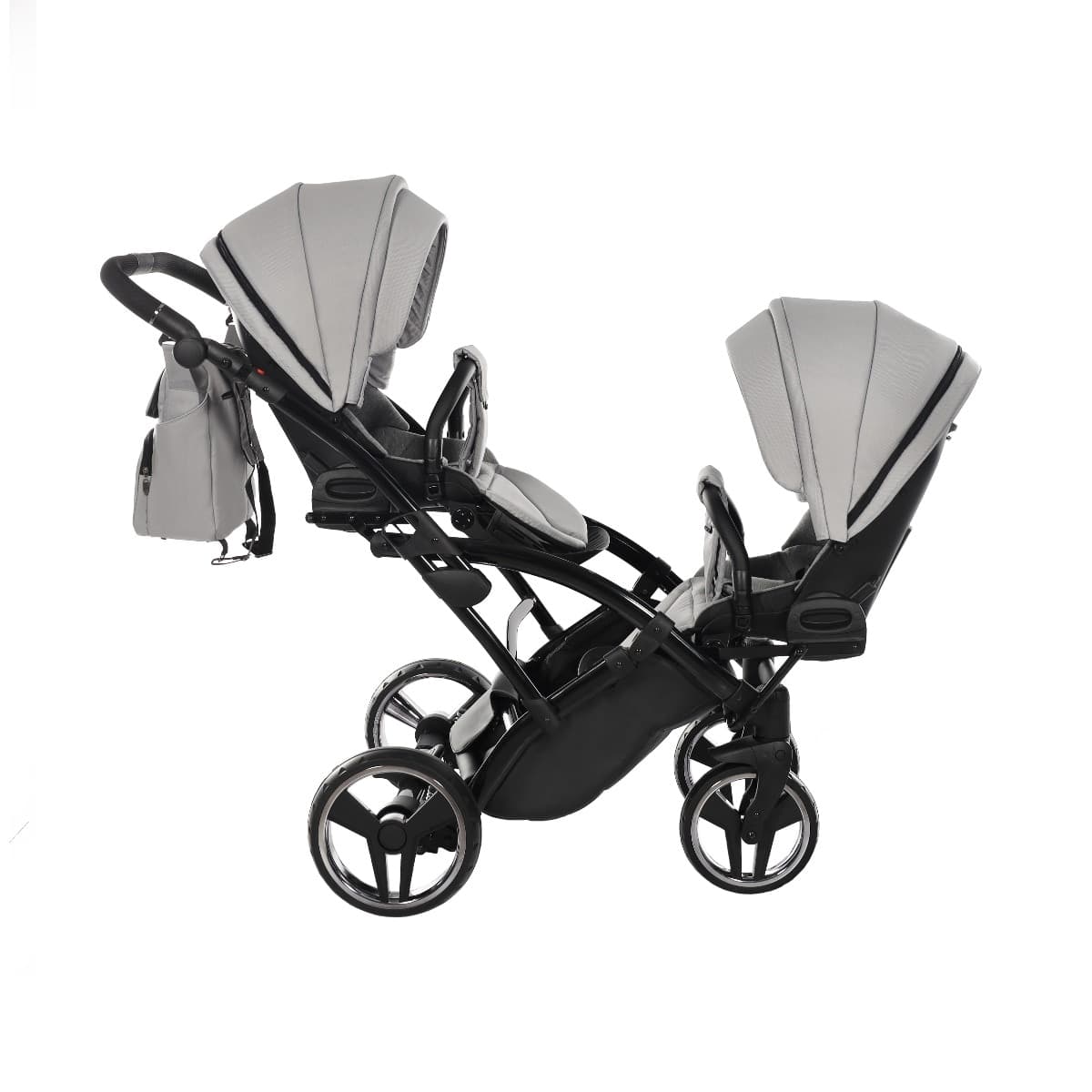 Trio Junama Diamond Basic Gemellare Slim V2 3 in 1 Light Grey/Telaio Nero in Sistemi modulari La Casa Del Bebè - Napoli, commercioVirtuoso.it