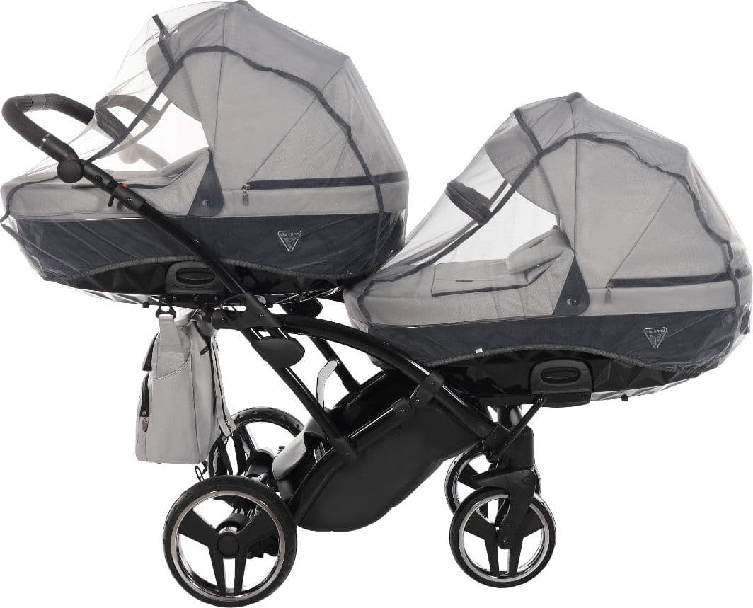 Junama Diamond Basic Gemellare Slim V2 2 in 1 Light Grey/Telaio Nero in Passeggini gemellari e doppi La Casa Del Bebè - Napoli, commercioVirtuoso.it