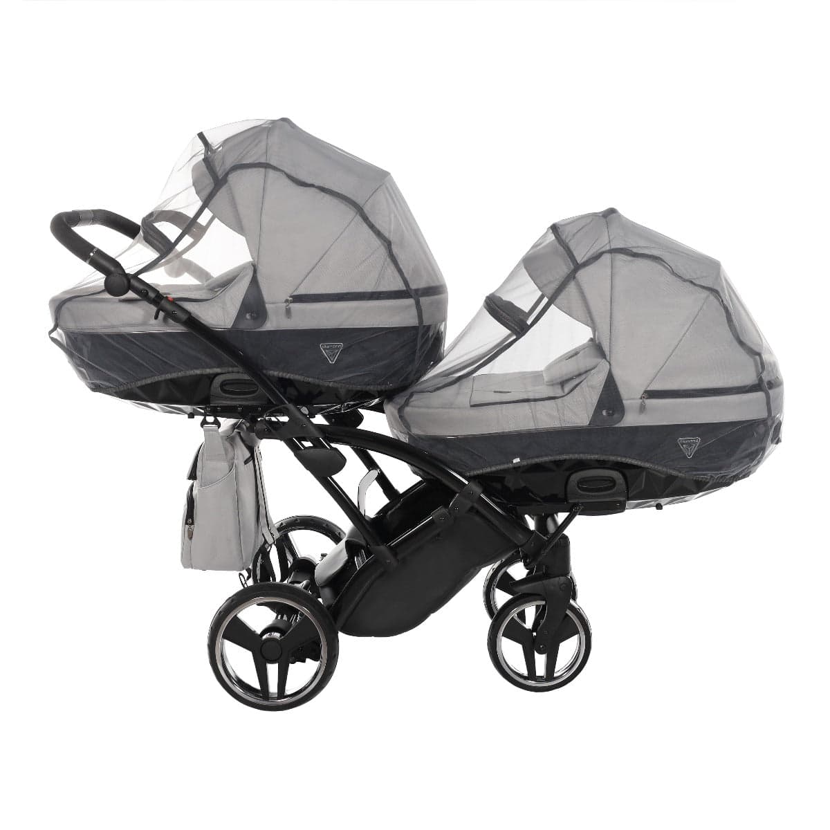 Junama Diamond Basic Gemellare Slim V2 2 in 1 Light Grey/Telaio Nero in Passeggini gemellari e doppi La Casa Del Bebè - Napoli, commercioVirtuoso.it