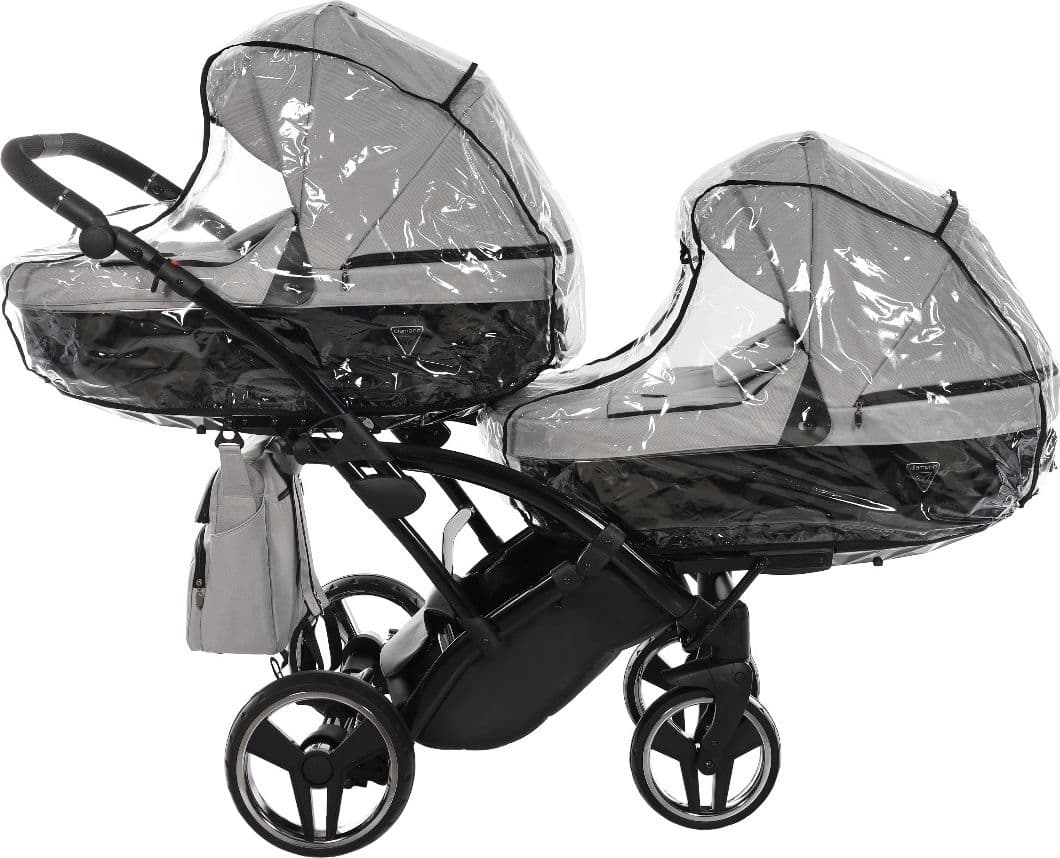 Trio Junama Diamond Basic Gemellare Slim V2 3 in 1 Light Grey/Telaio Nero in Sistemi modulari La Casa Del Bebè - Napoli, commercioVirtuoso.it