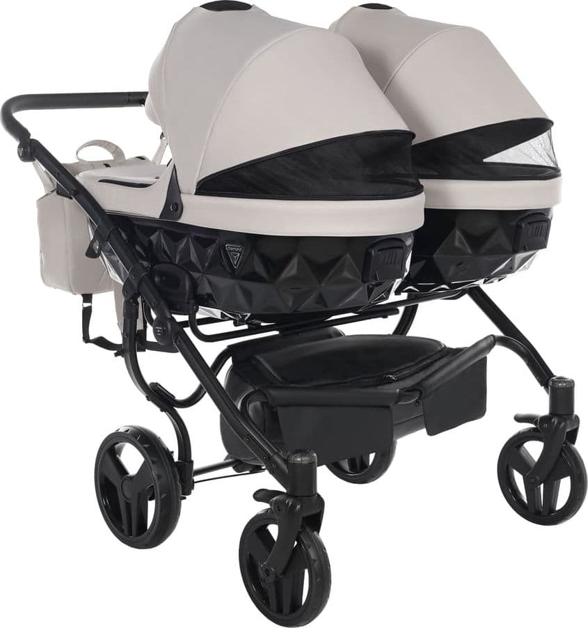 Junama Diamond Basic Gemellare V2 2 in 1 Tortora/Telaio Nero in Kit per pittura diamante La Casa Del Bebè - Napoli, commercioVirtuoso.it