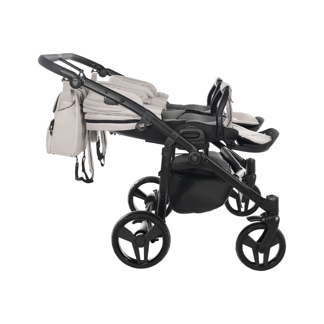 Trio Junama Diamond Basic Gemellare V2 3 in 1 Tortora/Telaio Nero in Sistemi modulari La Casa Del Bebè - Napoli, commercioVirtuoso.it