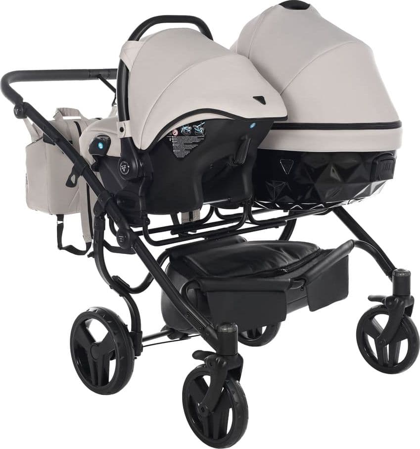 Trio Junama Diamond Basic Gemellare V2 3 in 1 Tortora/Telaio Nero in Sistemi modulari La Casa Del Bebè - Napoli, commercioVirtuoso.it