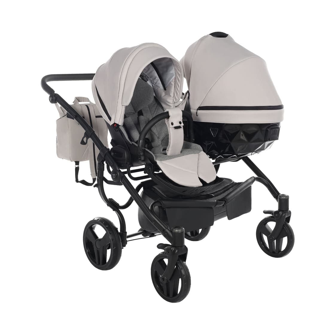 Junama Diamond Basic Gemellare V2 2 in 1 Tortora/Telaio Nero in Kit per pittura diamante La Casa Del Bebè - Napoli, commercioVirtuoso.it
