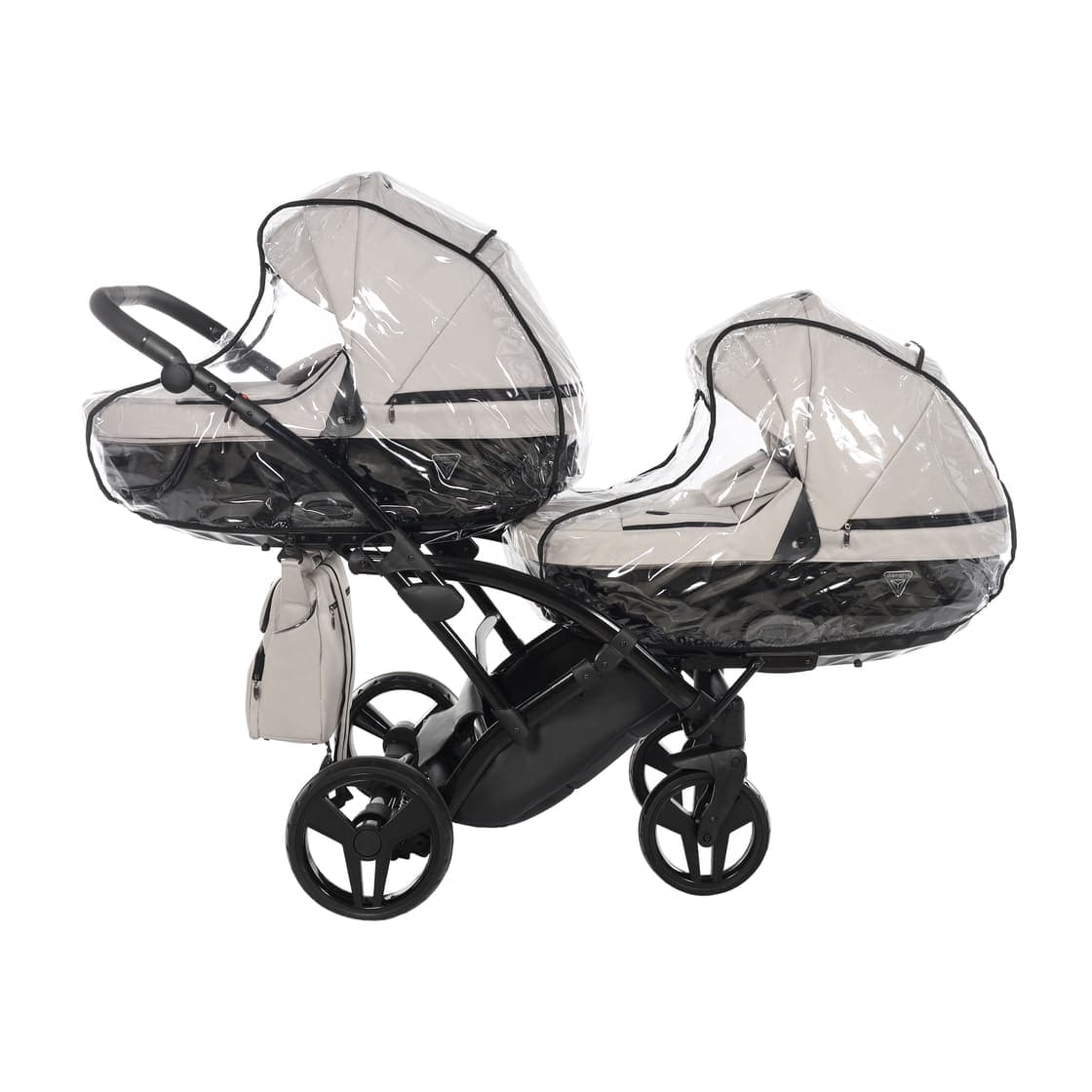 Junama Diamond Basic Gemellare Slim V2 2 in 1 Tortora/Telaio Nero in Passeggini gemellari e doppi La Casa Del Bebè - Napoli, commercioVirtuoso.it