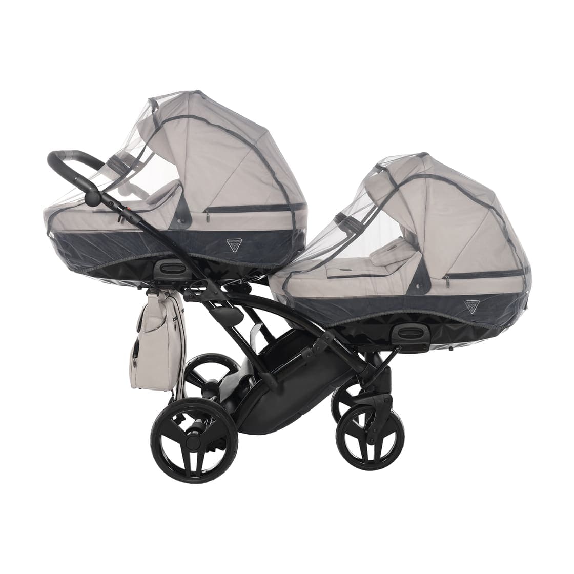 Trio Junama Diamond Basic Gemellare Slim V2 3 in 1 Tortora/Telaio Nero in Sistemi modulari La Casa Del Bebè - Napoli, commercioVirtuoso.it