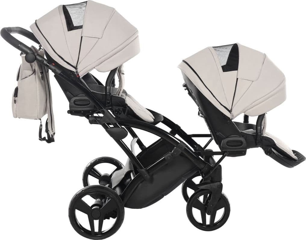 Junama Diamond Basic Gemellare Slim V2 2 in 1 Tortora/Telaio Nero in Passeggini gemellari e doppi La Casa Del Bebè - Napoli, commercioVirtuoso.it