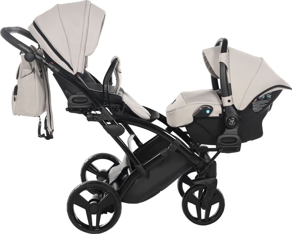 Trio Junama Diamond Basic Gemellare Slim V2 3 in 1 Tortora/Telaio Nero in Sistemi modulari La Casa Del Bebè - Napoli, commercioVirtuoso.it