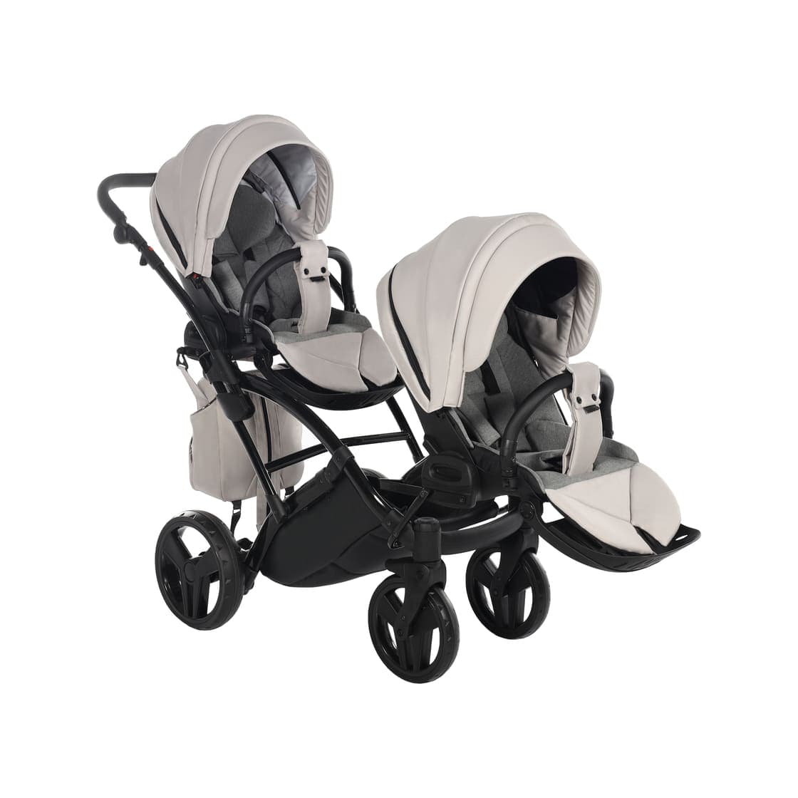 Junama Diamond Basic Gemellare Slim V2 2 in 1 Tortora/Telaio Nero in Passeggini gemellari e doppi La Casa Del Bebè - Napoli, commercioVirtuoso.it