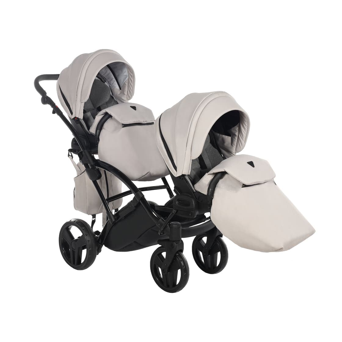 Junama Diamond Basic Gemellare Slim V2 2 in 1 Tortora/Telaio Nero in Passeggini gemellari e doppi La Casa Del Bebè - Napoli, commercioVirtuoso.it