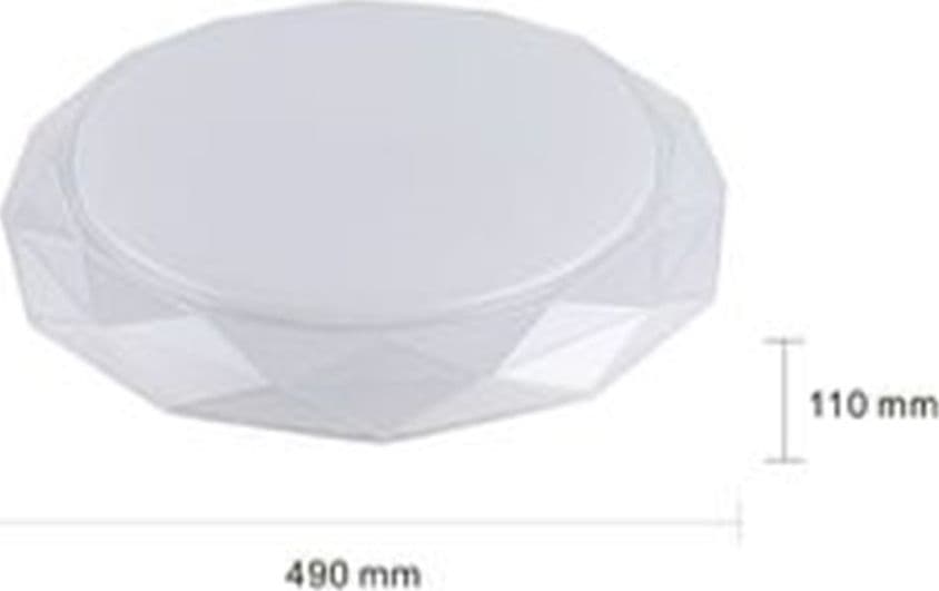 PLAFONIERA DA SOFFITTO 60W DESIGN DIAMANTE TAGLIATO LUCE FREDDA FST-50A59808 49CM in Plafoniere Trade Shop italia - Napoli, commercioVirtuoso.it