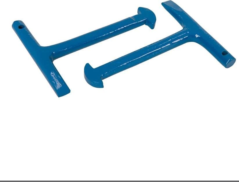 Chiave per apertura tombini Silverline set da 2 pz in acciaio 125 mm Silverline
