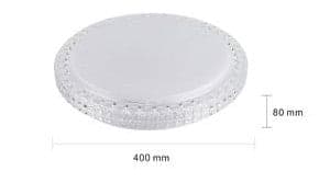 PLAFONIERA DA SOFFITTO INTERNO 45W BORDO CRISTALLI LUCE FREDDA FST-40A26584 40CM in Plafoniere Trade Shop italia - Napoli, commercioVirtuoso.it