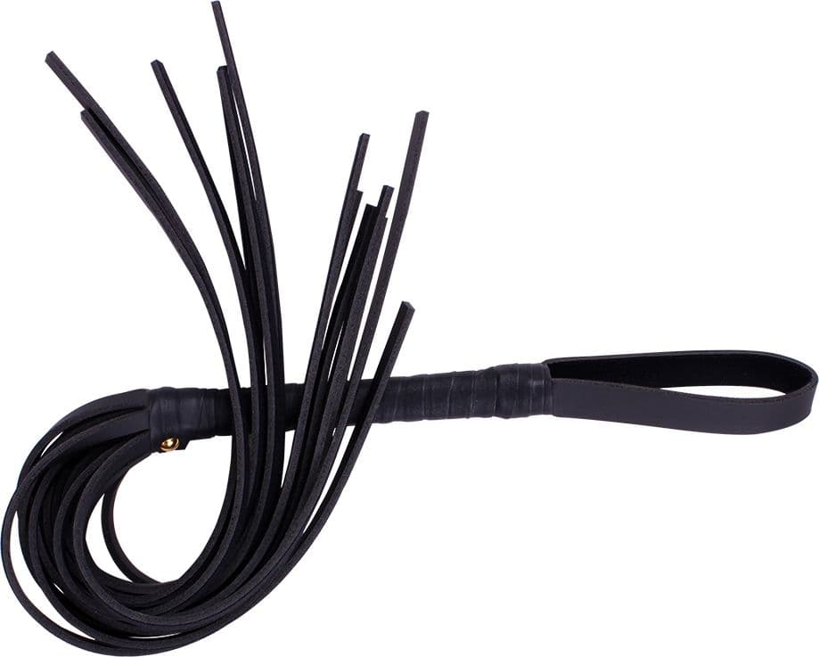 Frusta Pleasure Whip Frustino sexy nero pelle PU ottima qualità bondage BDSM 45 cm circa in prodotto Erosdom - Palmi, commercioVirtuoso.it