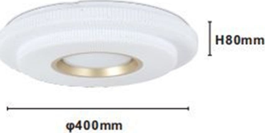 PLAFONIERA LED LAMPADA DA SOFFITTO 45W LUCE BIANCO FREDDO 6500K ORO BIANCO 45502 in Plafoniere Trade Shop italia - Napoli, commercioVirtuoso.it