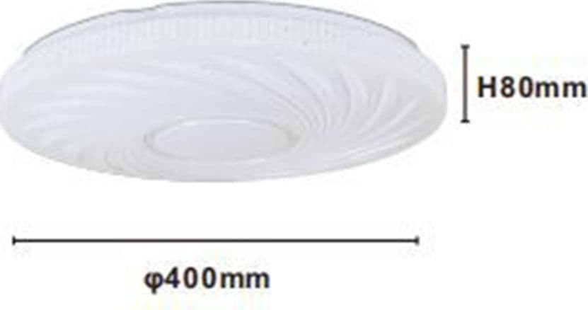 PLAFONIERA LED LAMPADA DA SOFFITTO VORTICE 45 WATT LUCE FREDDA 6500K BIANCO 75338 in Plafoniere Trade Shop italia - Napoli, commercioVirtuoso.it