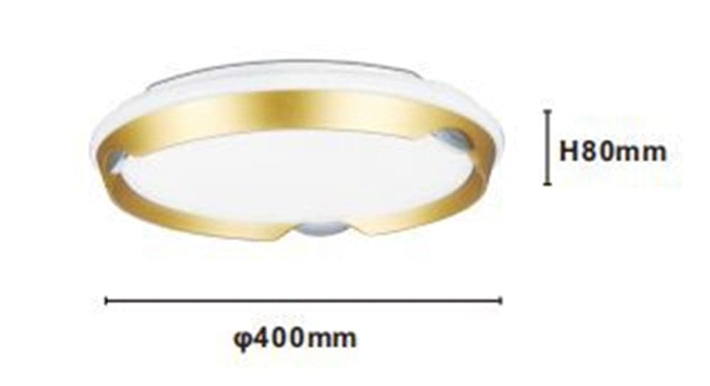 PLAFONIERA LED ROTONDA DA SOFFITTO CERCHIO ORO BIANCO 45W LUCE FREDDA 6500K 71701 in Plafoniere Trade Shop italia - Napoli, commercioVirtuoso.it