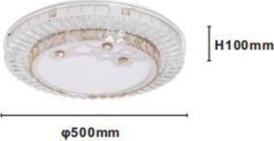 PLAFONIERA DA SOFFITTO 65W Ø50CM LED DESIGN A STRATI CRISTALLI FIORI LUCE FREDDA 08220 in Plafoniere Trade Shop italia - Napoli, commercioVirtuoso.it