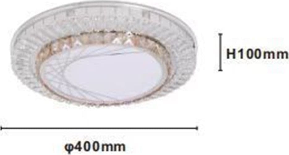PLAFONIERA DA SOFFITTO 45W Ø40CM LED A STRATI CRISTALLI RAGNATELA LUCE FREDDA 12190 in Plafoniere Trade Shop italia - Napoli, commercioVirtuoso.it