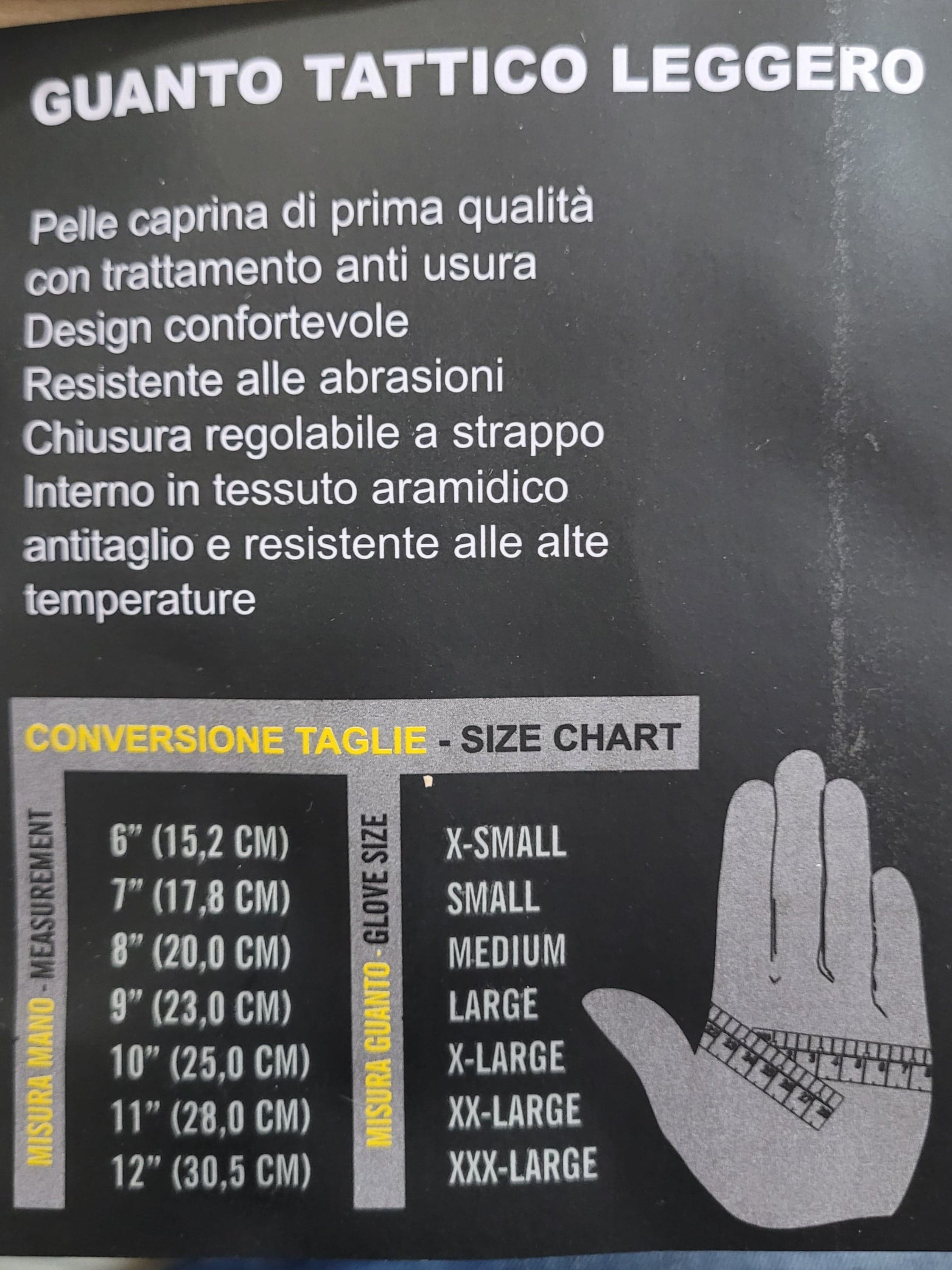 Guanti tattici neri 100% Kevlar in Guanti da lavoro Il Distintivo - Pesaro, commercioVirtuoso.it