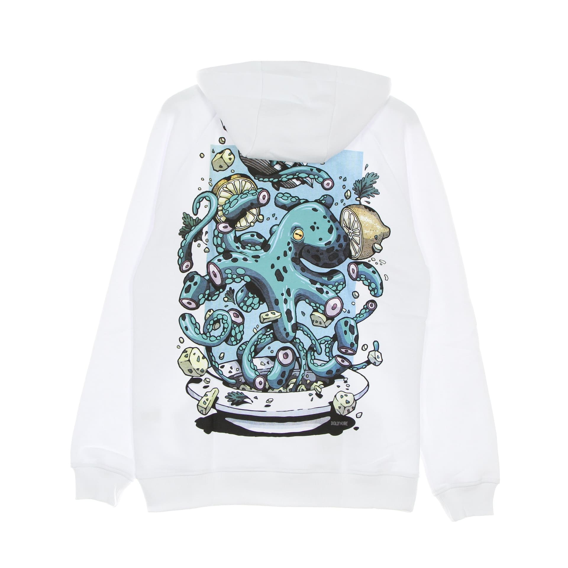 DOLLY NOIRE Felpa Cappuccio Uomo Insalata Di Polpo Hoodie White da uomo in Felpe con cappuccio Drestige - Casamassima, commercioVirtuoso.it